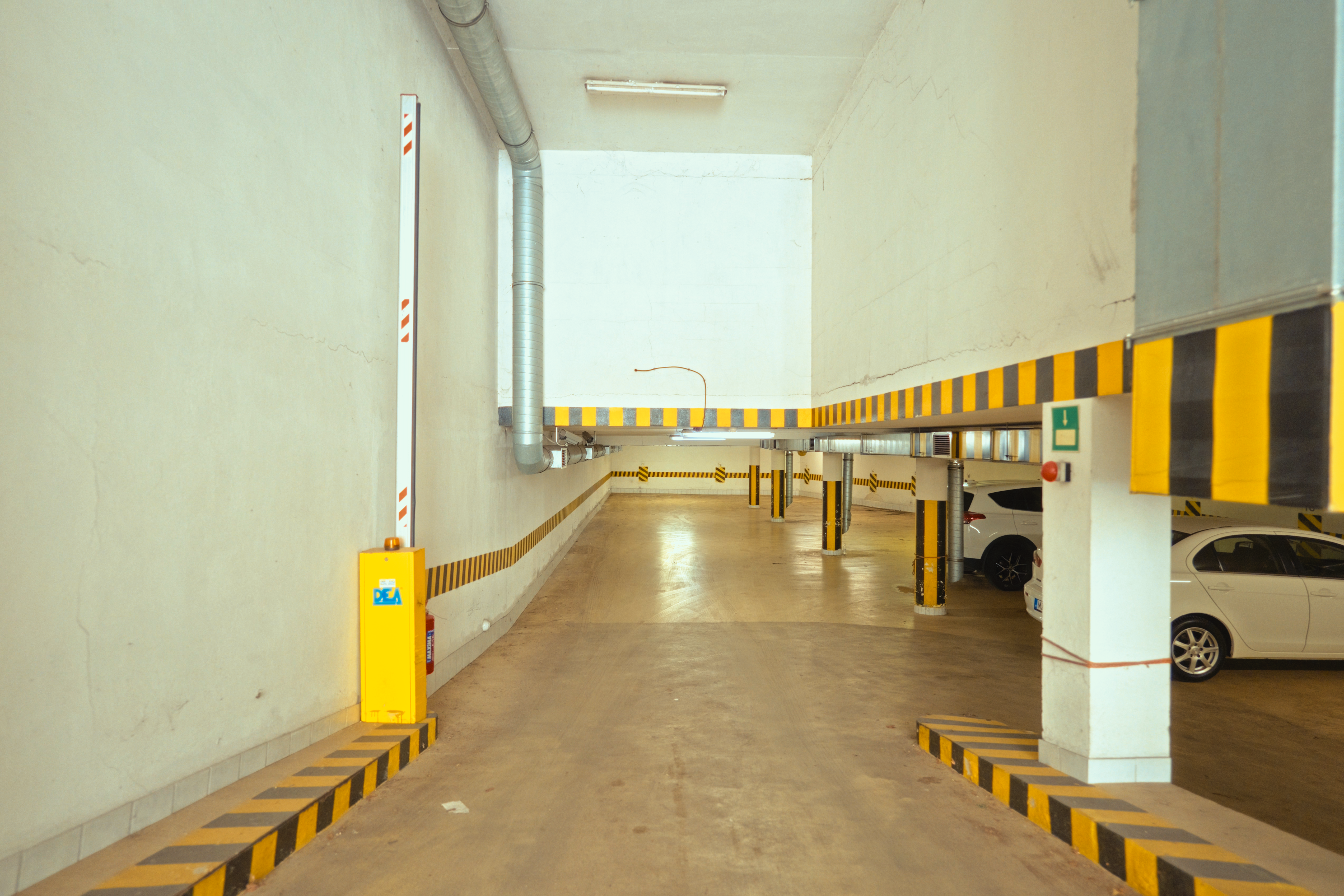 On-site parking facility at the Pannonia Hotel